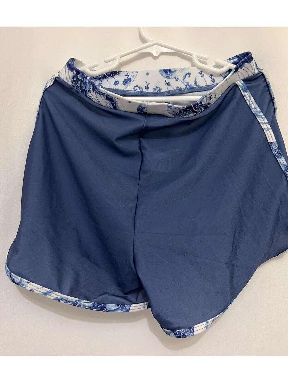 Girls 2-Piece Tankini Swimsuit Blue Jellyfish Racerback Top Swim Shorts New